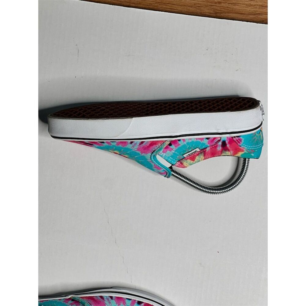 Vans Unisex Slip-On Sneakers Multicolor Rainbow Tie Dye Casual Shoes Siz… - Picture 6 of 9